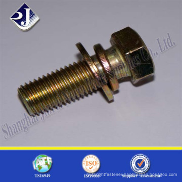 hex bolt and washer assembly